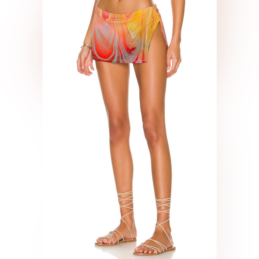 FRANKIES BIKINIS x REVOLVE Marty Plisse Bottom in Motion Plisse Artwork